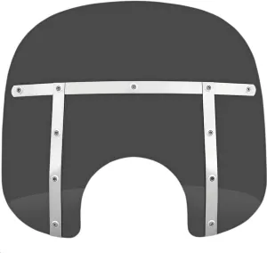 Memphis Shades MEM35110 Memphis Fats Windshield (9in. Cutout) - 13in. - Dark Black Smoke