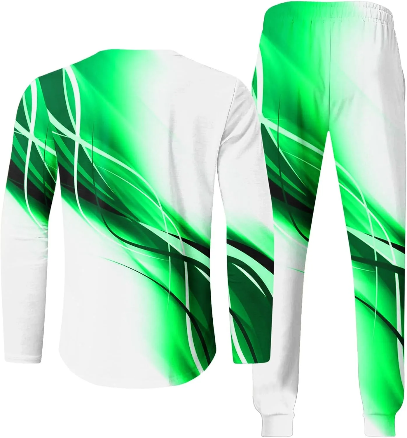 Men's Tracksuits Outfits Set 2 Piece Jogging Suits Casual Crewneck Pullover Sport Pants Running Sports Sweatsuit