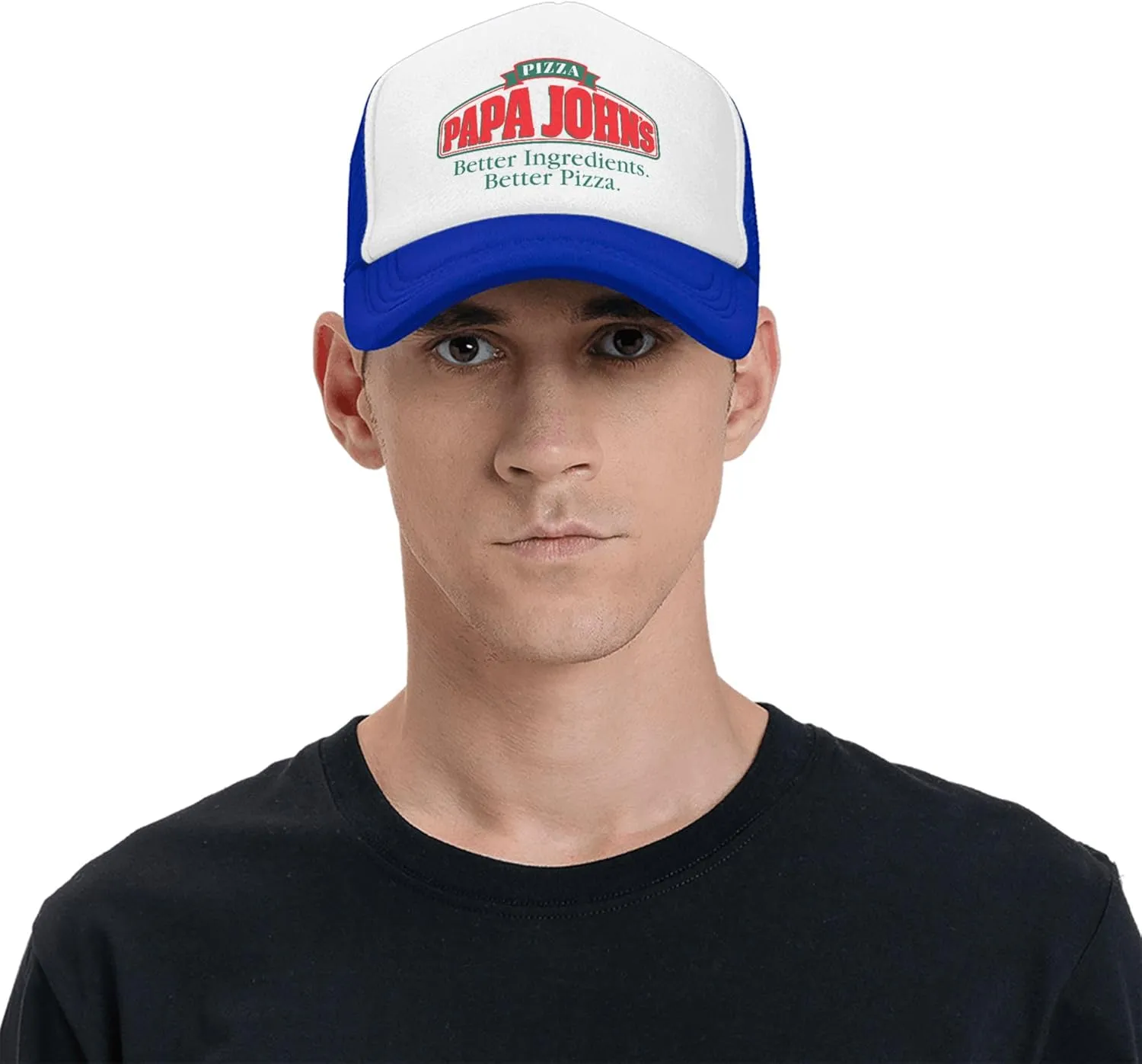 Men's Women's Logo Graphic Mesh Baseball Caps Adjustable Trucker Dad Caps Work Hat for Adult Unisex Women Men