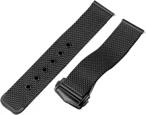 Mesh Stainless Steel Watch Strap 20mm Bracelet Metal Quick Release Adjustable Folding Buckle Men Women Band