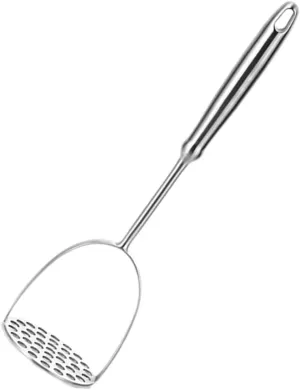 Metal Potato Masher 304 Stainless Steel Comfort Grip for Mashing Potatoes More Sturdy Kitchen Tool