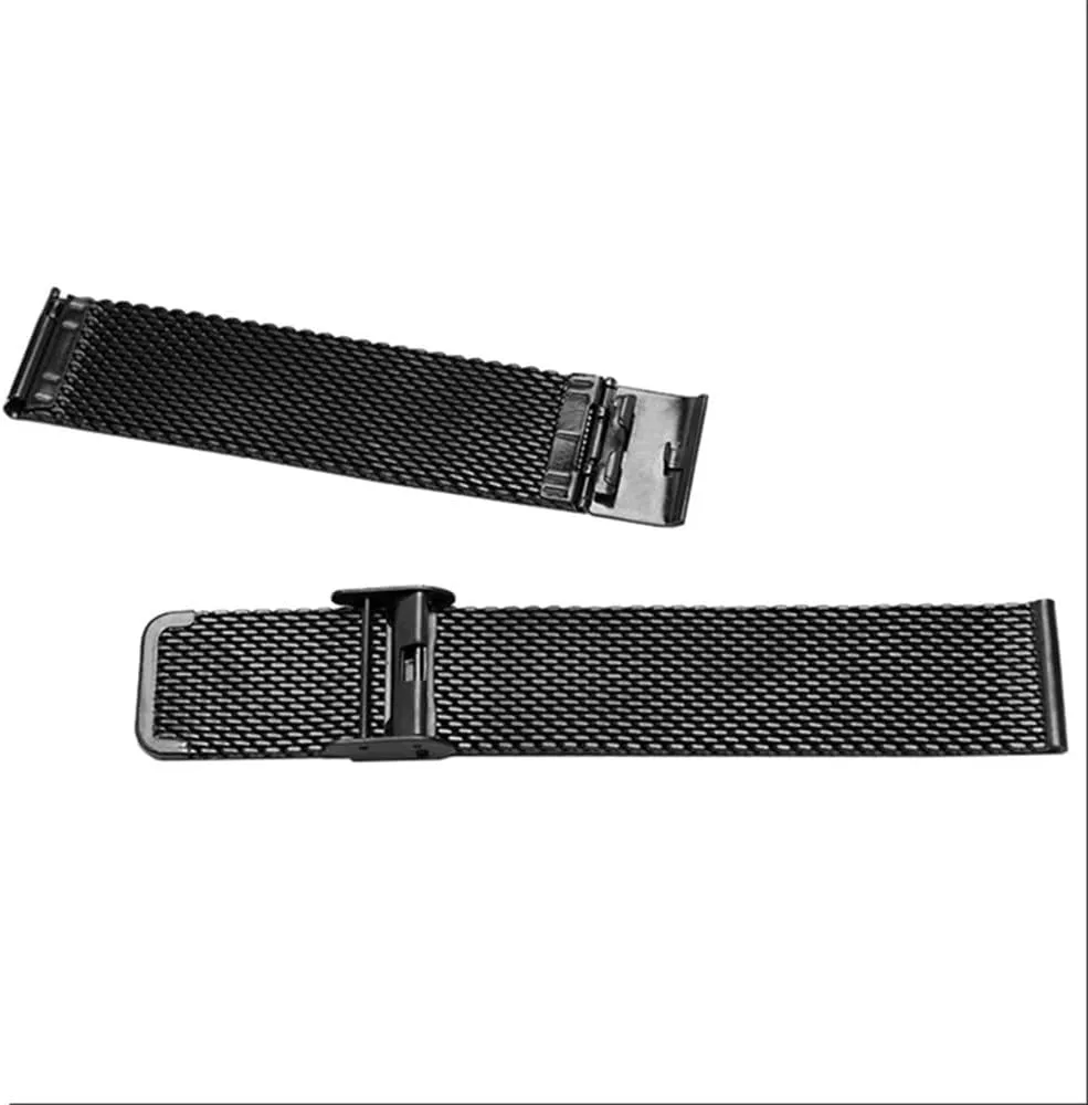 Metal Watch Straps，Brushed Solid Quick Release Metal Watch Strap Watch straps Precision Steel 18mm 20mm 22mm 24mm 1.0 Thick Wire Mesh Strap Adjustable Length Watch Accessories