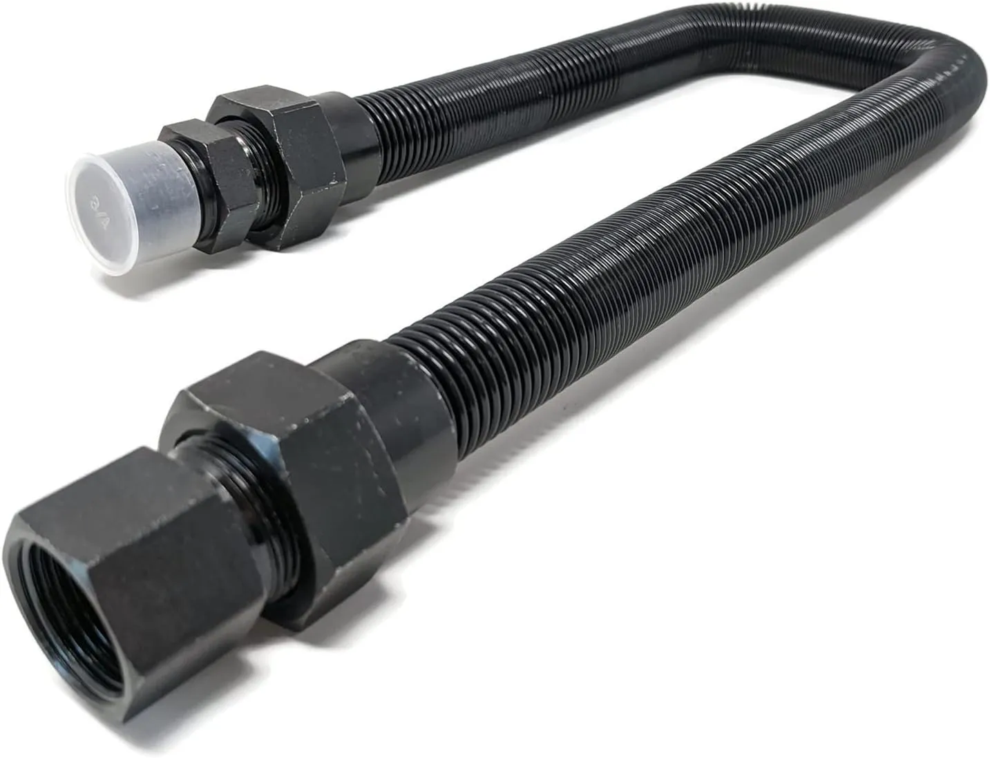 Midwest Hearth 3/4" Whistle Free Gas Flex Line for Fire Pit - Black (24" Long)