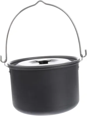 Mikikit Backpacking Cookware 4l Aluminum Pot Set Lightweight for Camping Hiking and Outdoor Cooking