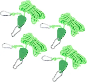 Mikikit Tent Windproof Rope Retractable Ratchet Straps Awning Windproof Rope Tent Cords Rope Tensioner Camping