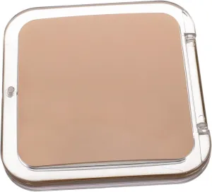 Mikinona Travel Essential: 10x Magnifying Square Makeup Mirror Manual Folding Portable for Women Compact for On-The-go