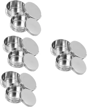 Milisten Stainless Steel Cooking Utensils Outdoor Pots Folding Camping Pot Stackable Pan Portable Camping