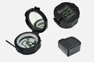 Military Compass Hiking Backpacking Compass | Advanced Scout Compass Camping Navigation - Professional Field Compass, black