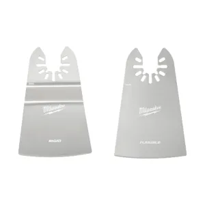 Milwaukee® Open-Lok™ 2" Rigid & 2" Flexible Scraper Variety Pack 2pc
