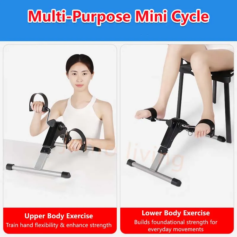 Mini Foldable Cycle Cardio Fitness Rehabilitation Mobility Trainer Physiotherapy