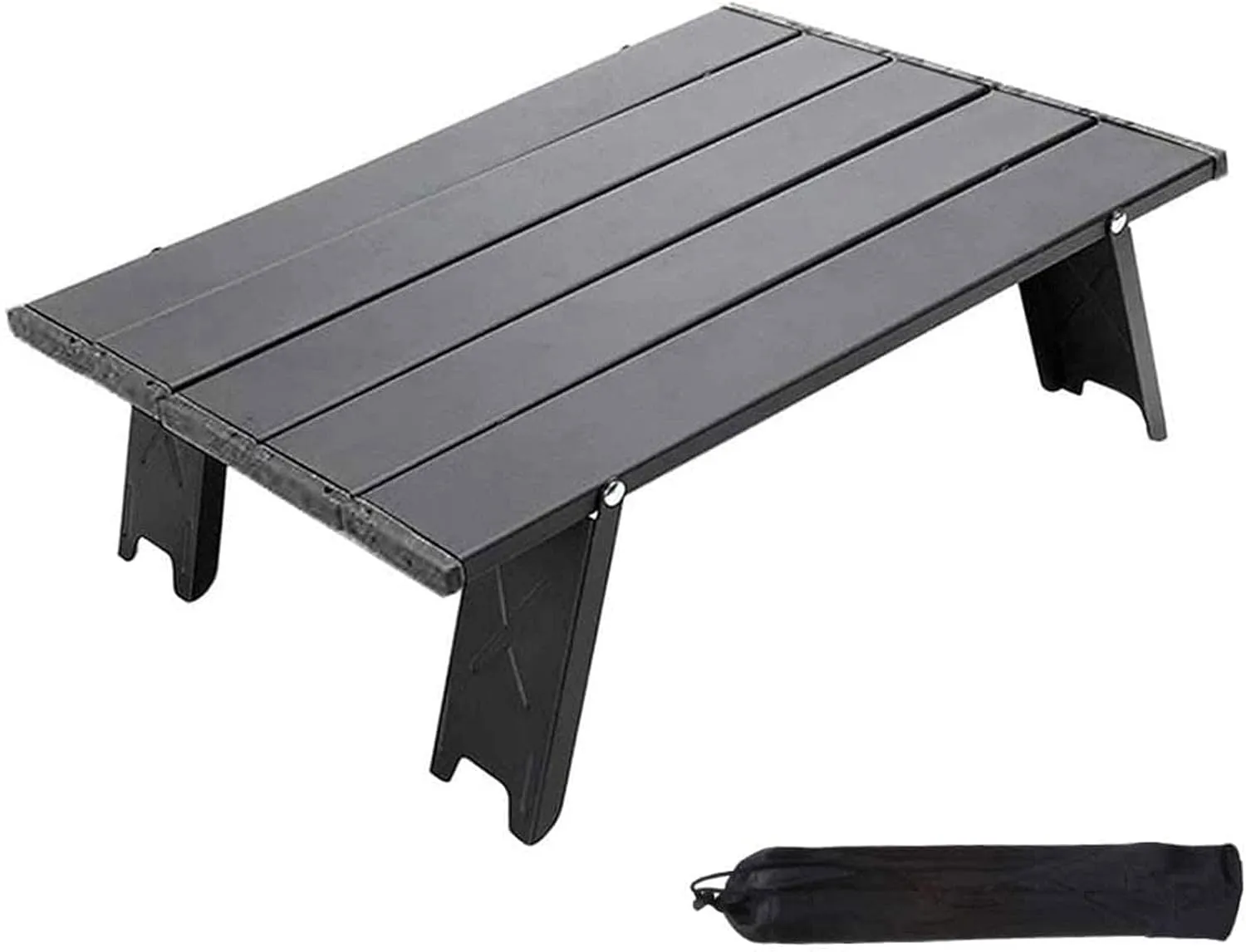 Mini Folding Camping Table,Portable Folding Table,Aluminium Portable Folding Dining Table,Tent Camping Table,Easy to Carry,for Camping Hiking Picnic Travel Bbq,woodcolor