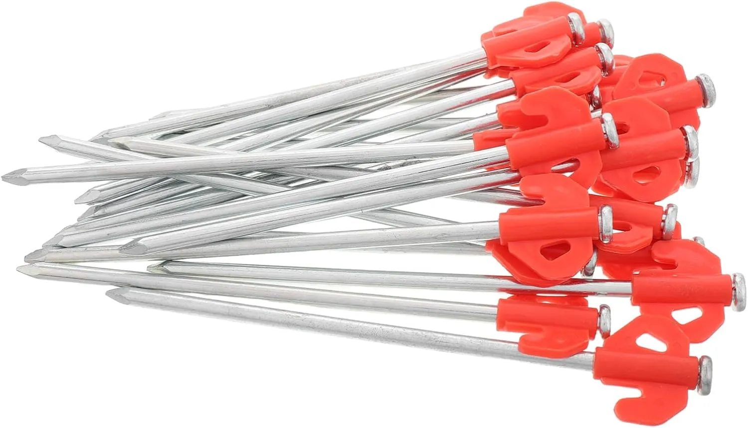 Mipcase Outdoor Tent Ground Nails 20pcs Heavy Duty Metal Stakes for Camping Tarp Garden Windproof Easy Installation