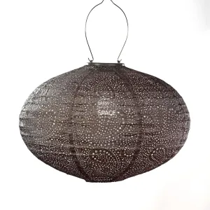 Mosaic Oval 40 - Taupe Warm - Solar Lantern