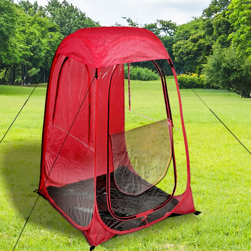 Mountview Pop Up Tent Camping Weather Red