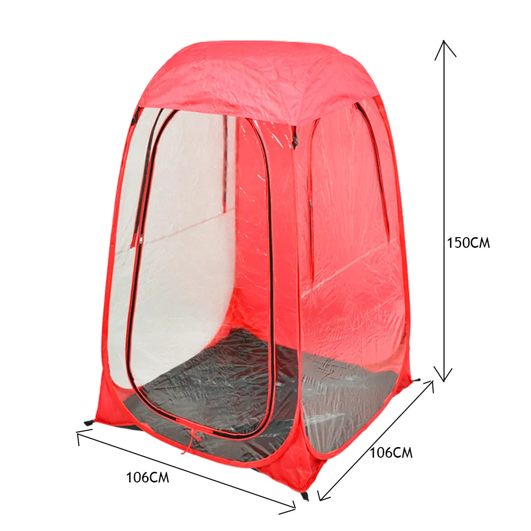 Mountview Pop Up Tent Camping Weather Red