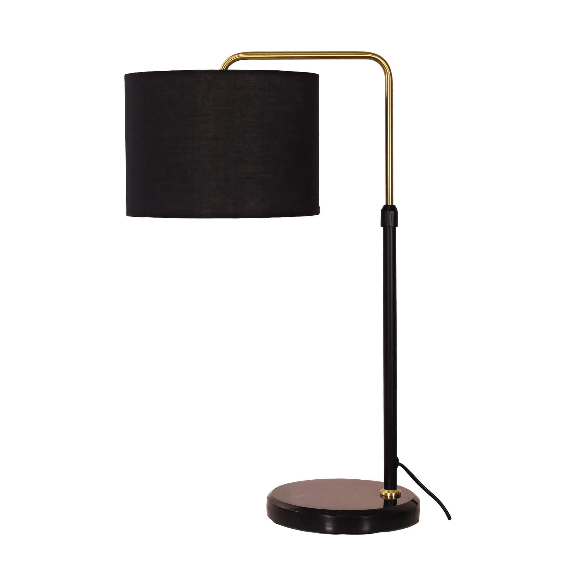 MYRA: Black Height Adjustable Table Lamp