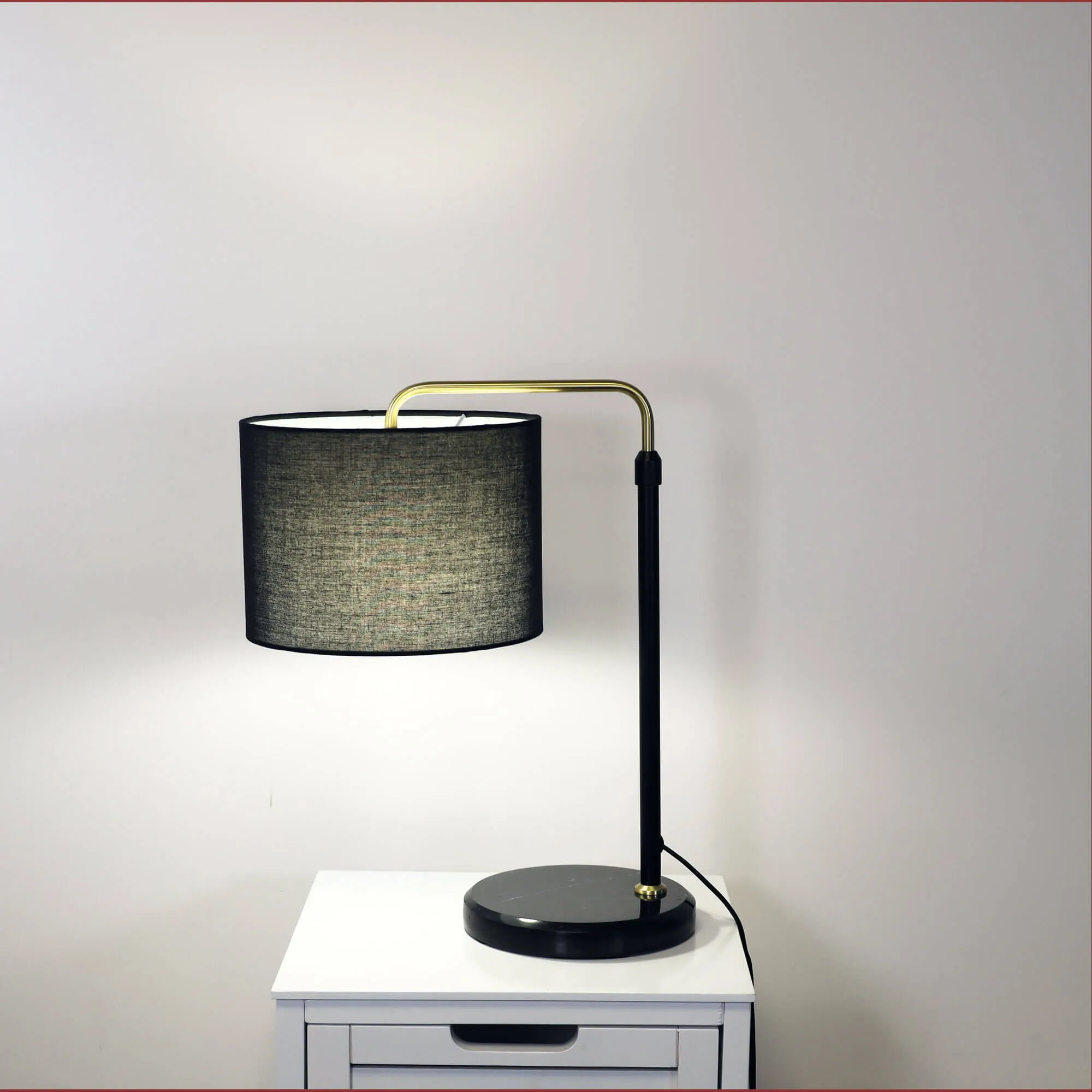 MYRA: Black Height Adjustable Table Lamp