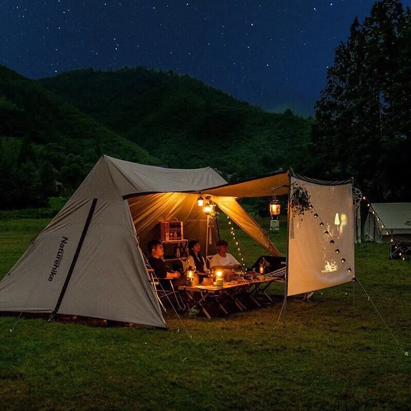 Naturehike Cloud Desk Twin Tower Shelter w/ 4 Poles & Projection Screen