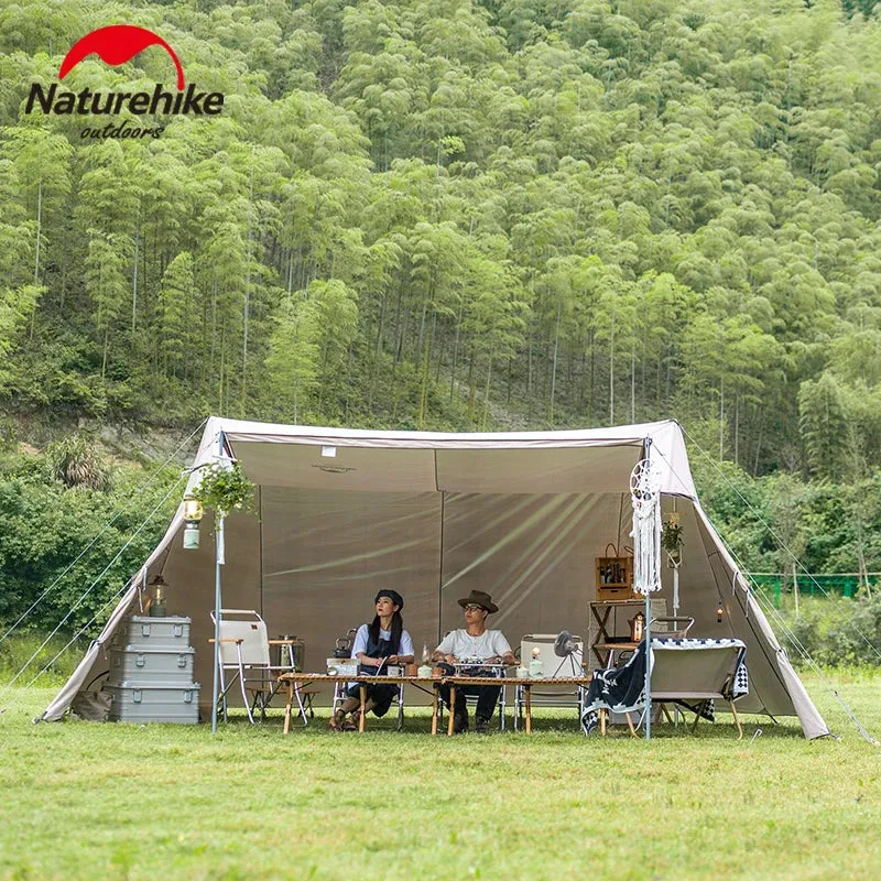 Naturehike Cloud Desk Twin Tower Shelter w/ 4 Poles & Projection Screen
