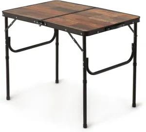 Naturehike Folding Camping Table, Portable Tables with Adjustable Legs, Foldable Pinic Tables with Carry Bag for Outdoor, BBQ, Travel - Large Retro