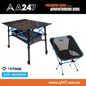Navigator Table and Helinox Chair Bundle