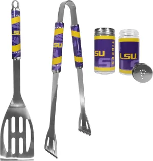 NCAA Siskiyou Sports Fan Shop LSU Tigers 2pc BBQ Set with Tailgate Salt & Pepper Shakers One Size Team Color