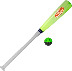 NERF Vortex Plastic Baseball Bat   Ball Set - Kids Plastic Bat   NERF Ultra Curve Baseball Set - 30" Inch Lightweight Construction - for Kids Ages 6 