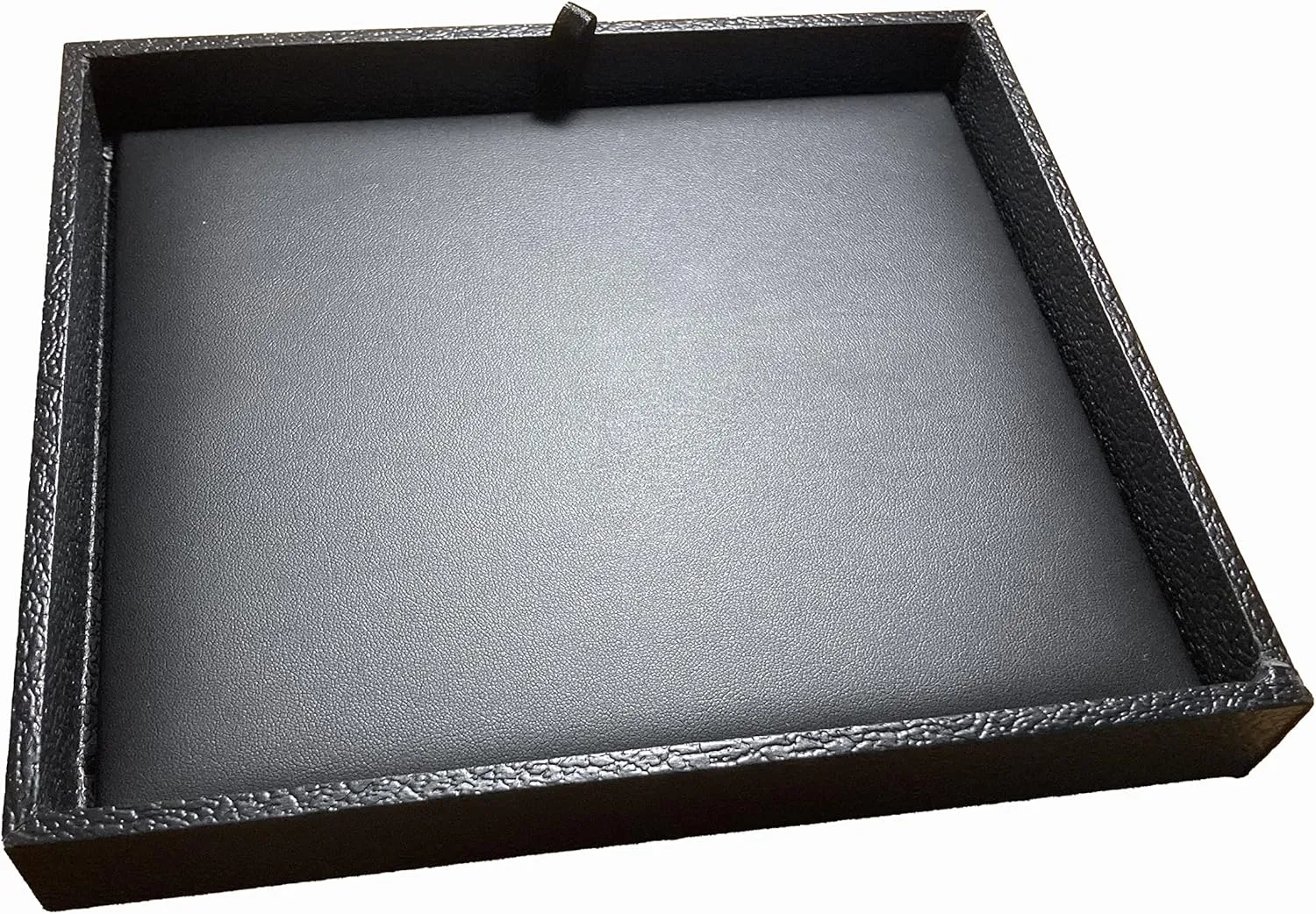 N'icePackaging - Deluxe Black Padded Gaming Dice Tray with Brown-Burlap Travel Dice Pouch - for RPGs/Tabletop/D&D 5e / Dice Rolling - Lightweight - Dungeons and Dragons Compatable