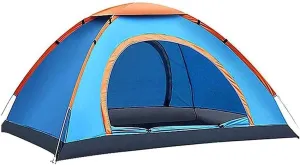 NIEH 2 Person Camping Tent, Camping Dome Tent with Moisture-Proof pad,Lightweight Backpacking Tent Waterproof Windproof Two Doors Easy Setup,Hiking,Camping, Mountaineering and