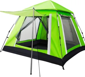NIEH Outdoor Camping & Backpacking Tent, Foldable Festival Tent, Pop Up Tent for 3-4 Person, for Family, Festival, Hiking, Backpacking & Mountaineering, Easy Set Up, 215 * 215 * 165cm