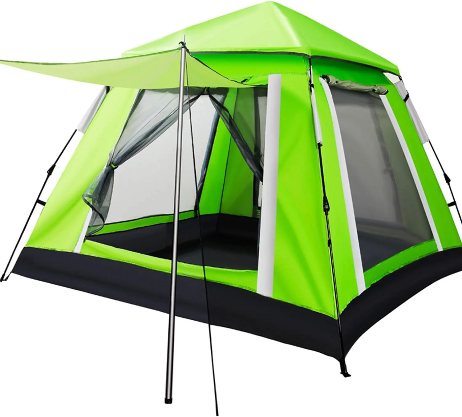 NIEH Outdoor Camping & Backpacking Tent, Foldable Festival Tent, Pop Up Tent for 3-4 Person, for Family, Festival, Hiking, Backpacking & Mountaineering, Easy Set Up, 215 * 215 * 165cm