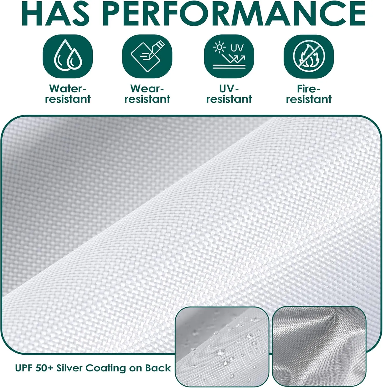 NINAT 10x10ft Canopy Replacement Top Pop Up Tent Cover Roof with Air Vent, Waterproof for Outdoor Garden Patio Pavilion Sun Shade(Top Only) White