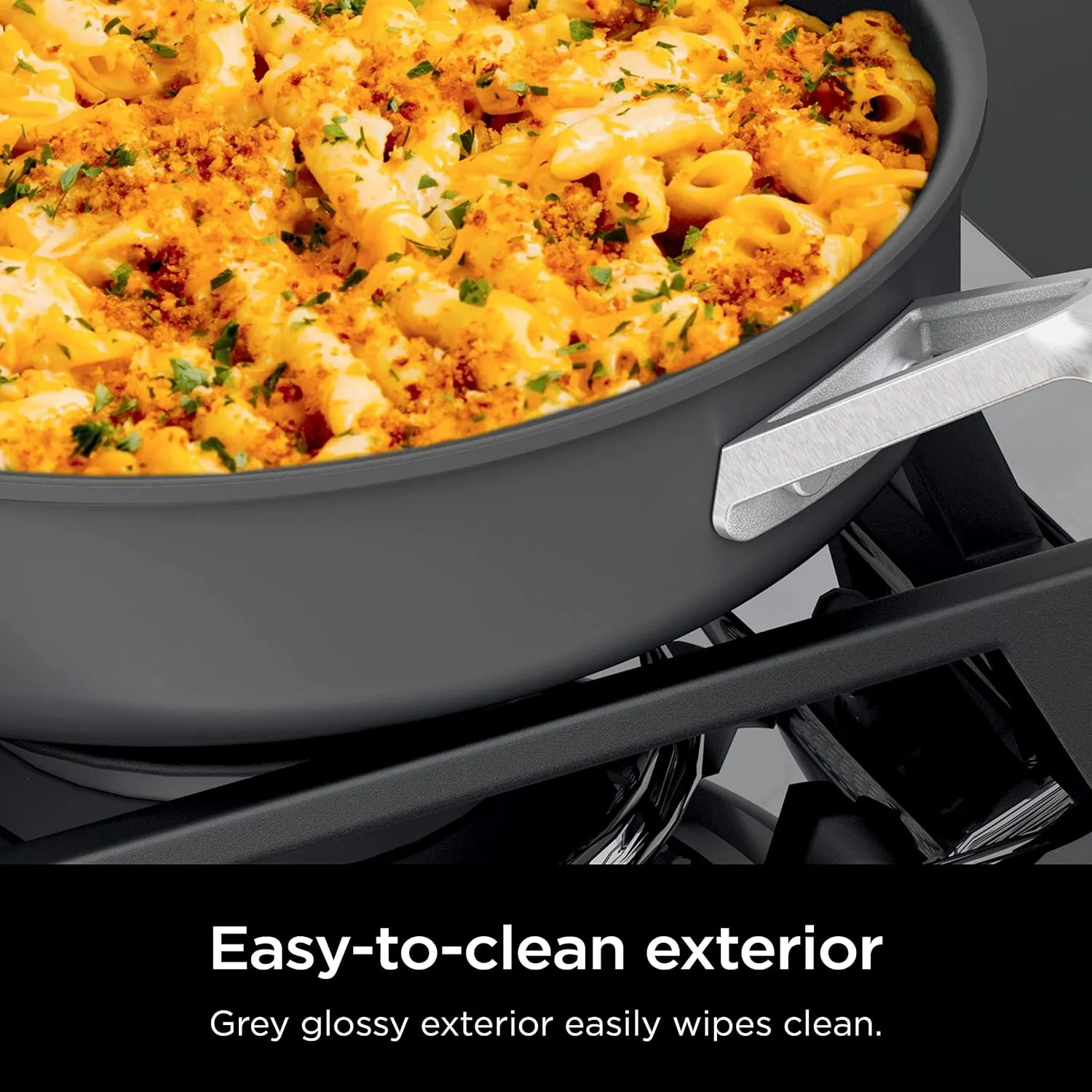 Ninja Pots and Pans Set Non Stick | Comfort Grip 10-Piece Cookware Set with NeverStick | Frying Pan, Sauce Pan With Lid, Stock Pot with Lid, Nonstick, Dishwasher Safe, Oven Safe to 400°F, CW69010
