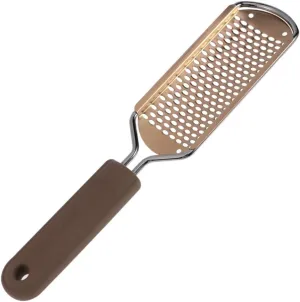NOLITOY 1pc Stainless Steel Foot File Sharpener Remover Exfoliating Scrub for Feet Smooth Skin Tool Portable