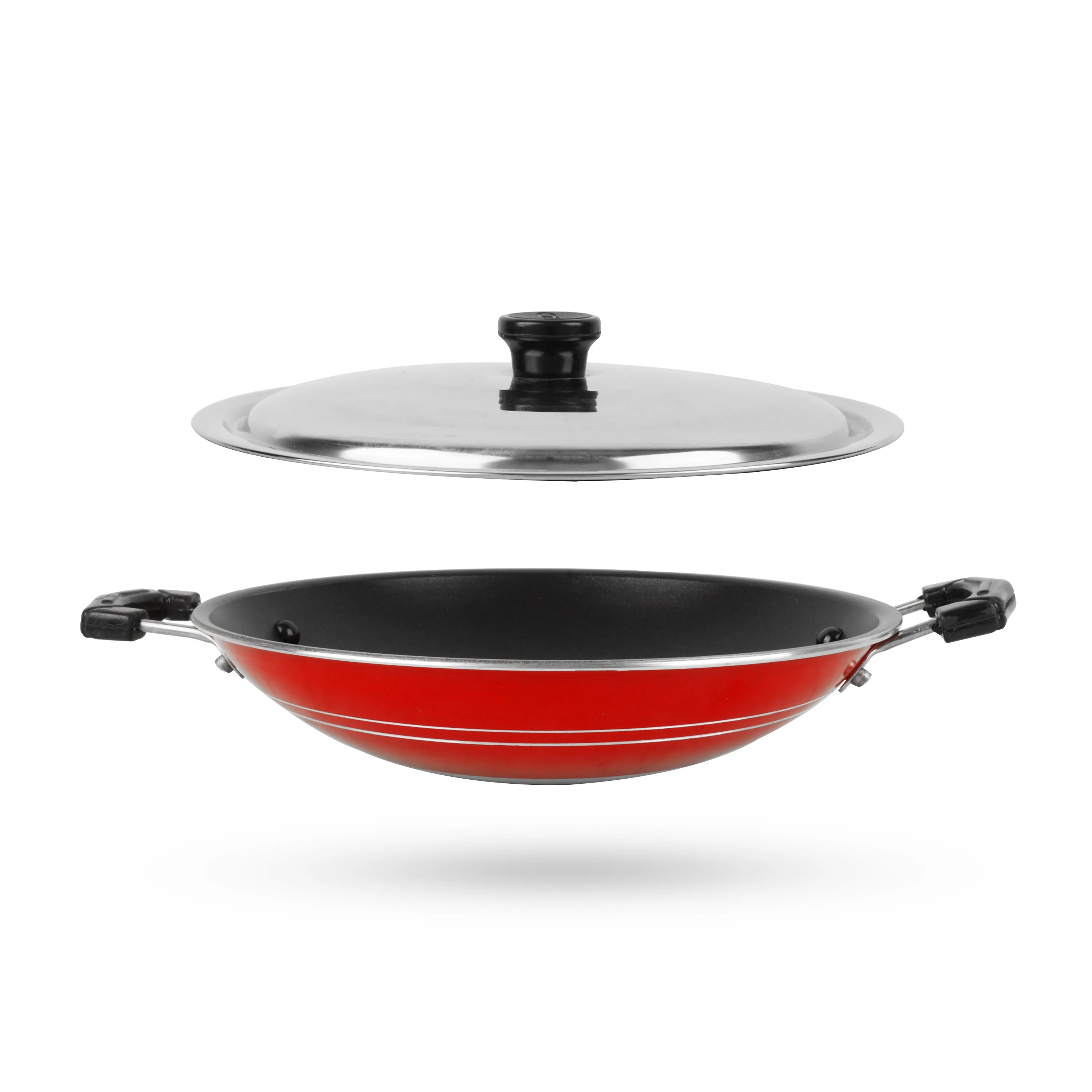 Non Stick Appa Kadai - 2.5 x 12 Inches | Nonstick Appachatti for Home/ 520 Gms Approx