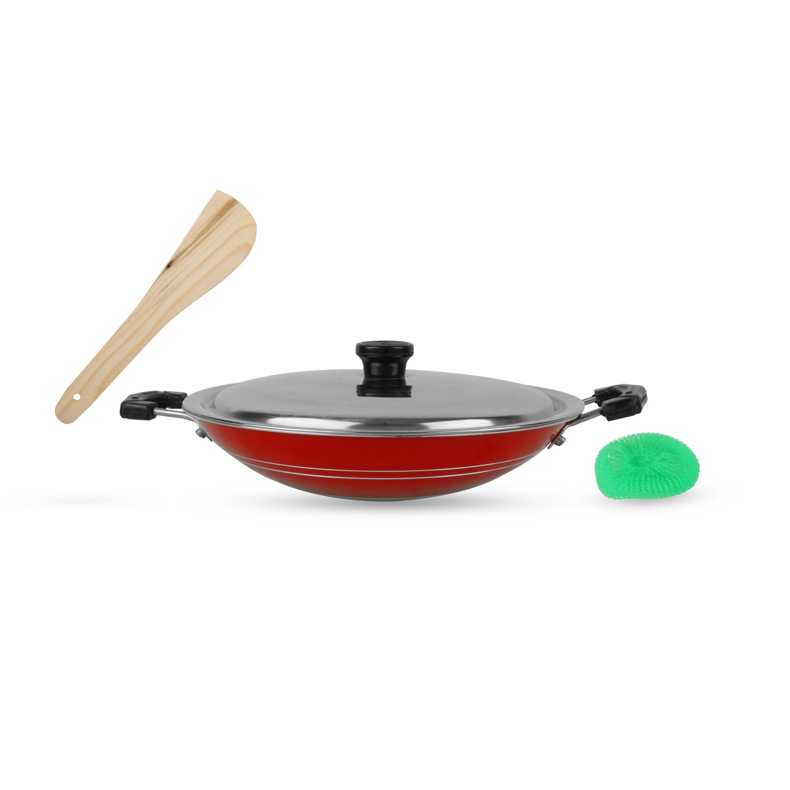 Non Stick Appa Kadai - 2.5 x 12 Inches | Nonstick Appachatti for Home/ 520 Gms Approx