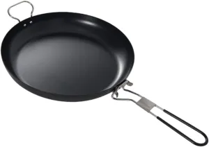 Non-Stick Frying Pan for Outdoor Camping Folding Cooking Pot Lightweight Iron Saucepan Portable Non-Stick Cookware