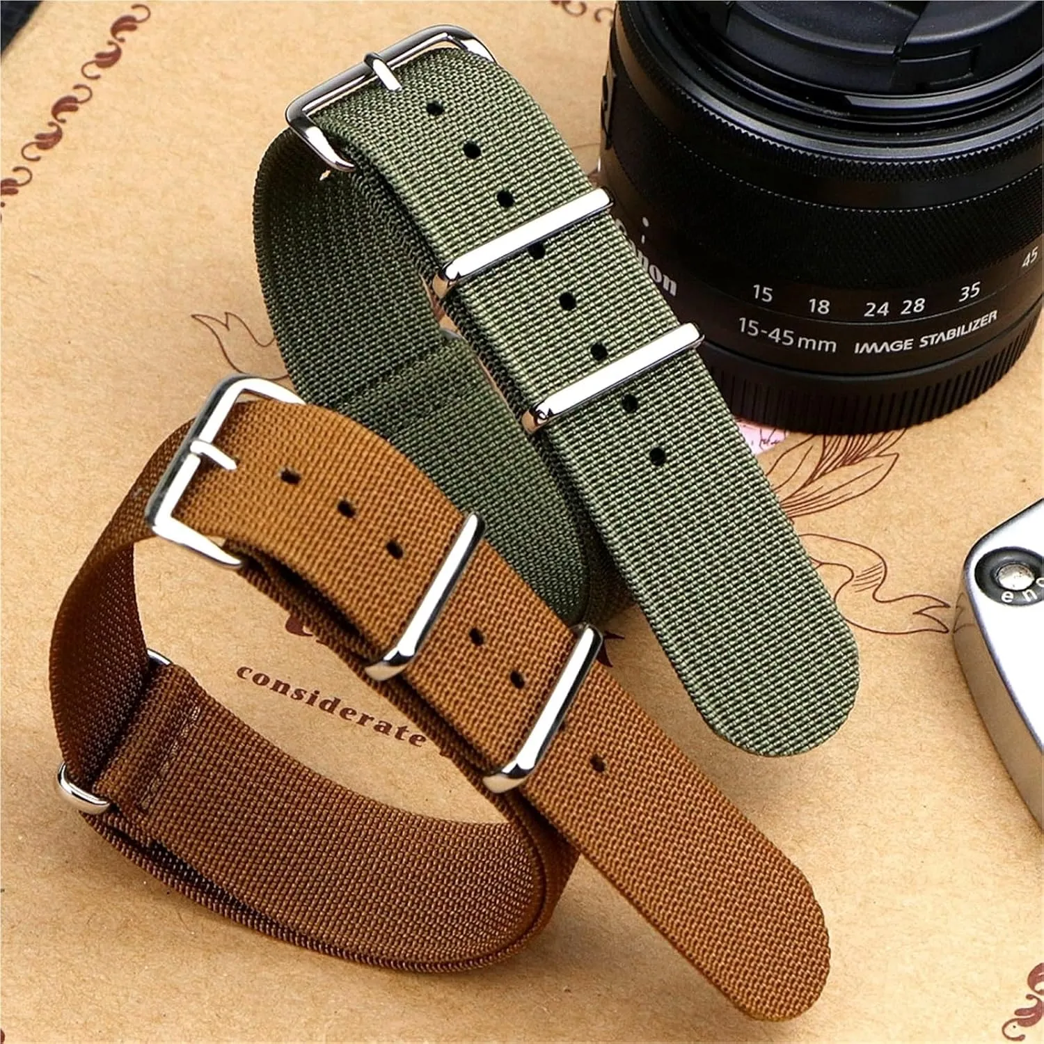 Nylon Watch Band Replacement Strap 18mm 19mm 20mm 22mm Quick Release Men Women Universal Strap