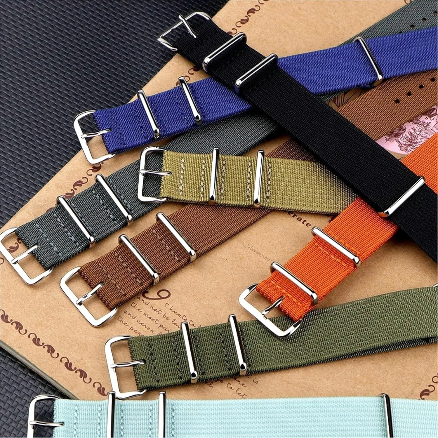 Nylon Watch Band Replacement Strap 18mm 19mm 20mm 22mm Quick Release Men Women Universal Strap