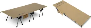 OneTigris SUPRANUBIS Height Adjustable Camping Cot SUPRAGRIS Ultralight Camping Cot
