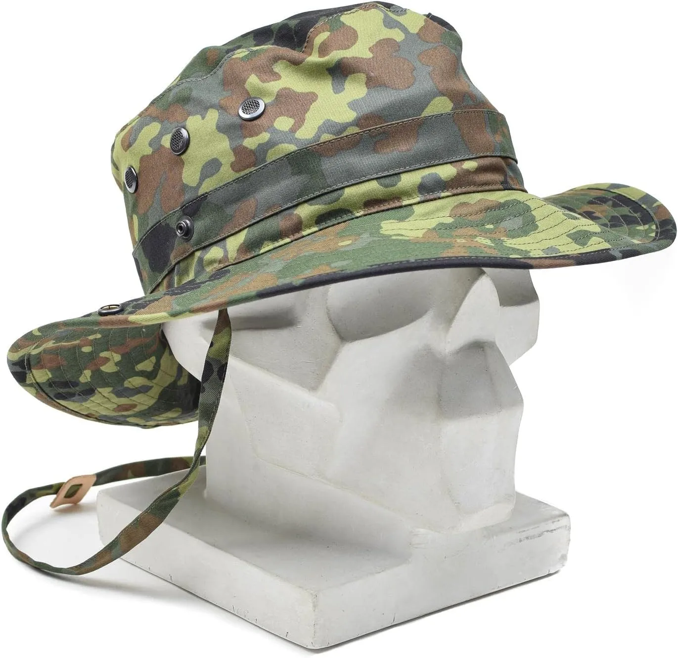 Original German Army Boonie Hat Flecktarn & Desert Camouflage Camping Hunting Outdoor Summer Cap