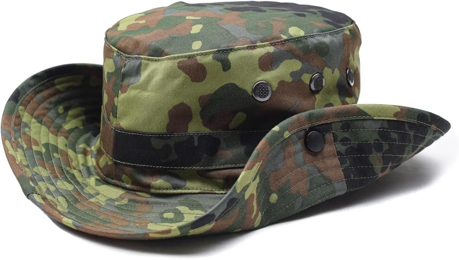 Original German Army Boonie Hat Flecktarn & Desert Camouflage Camping Hunting Outdoor Summer Cap