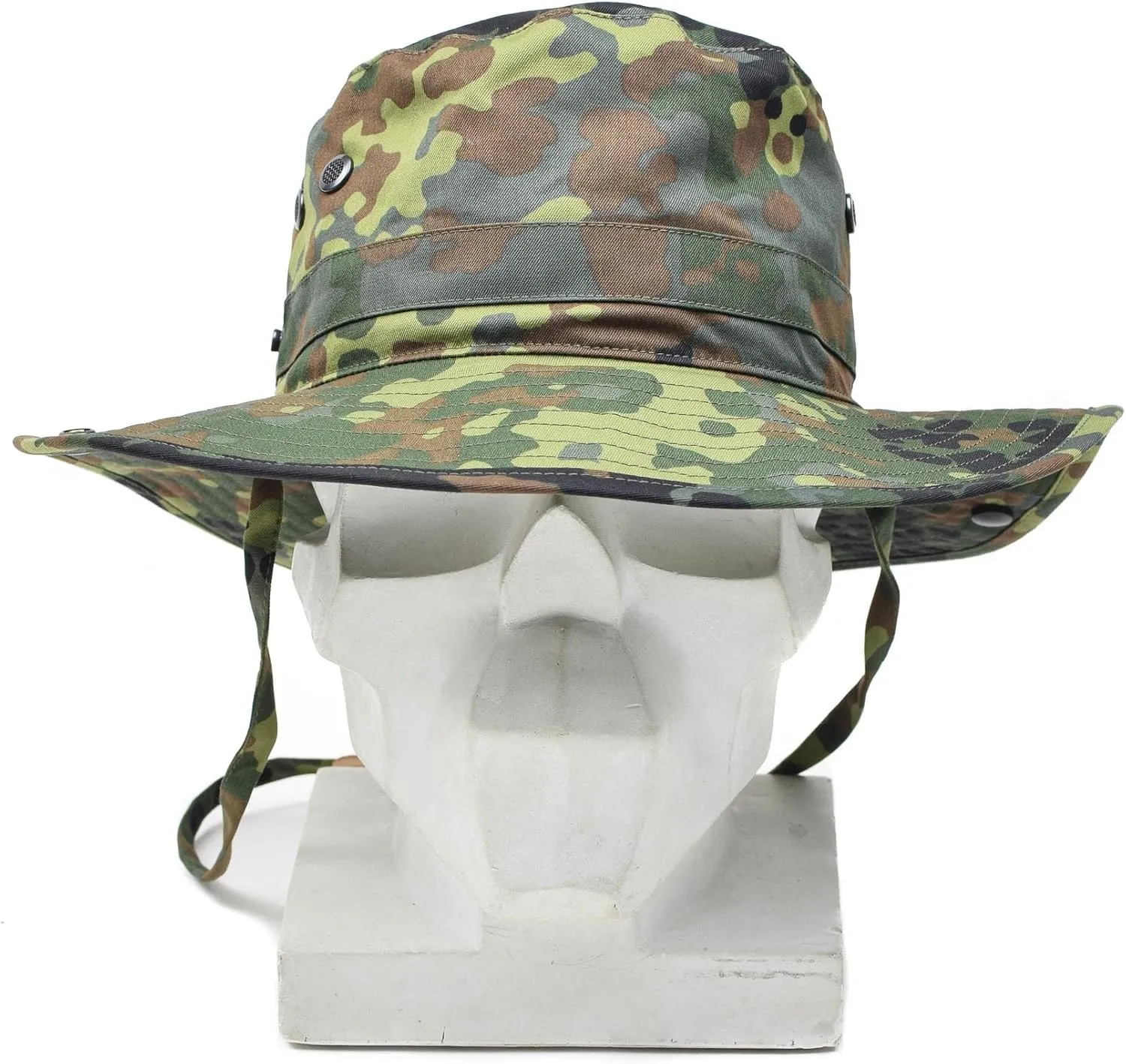 Original German Army Boonie Hat Flecktarn & Desert Camouflage Camping Hunting Outdoor Summer Cap