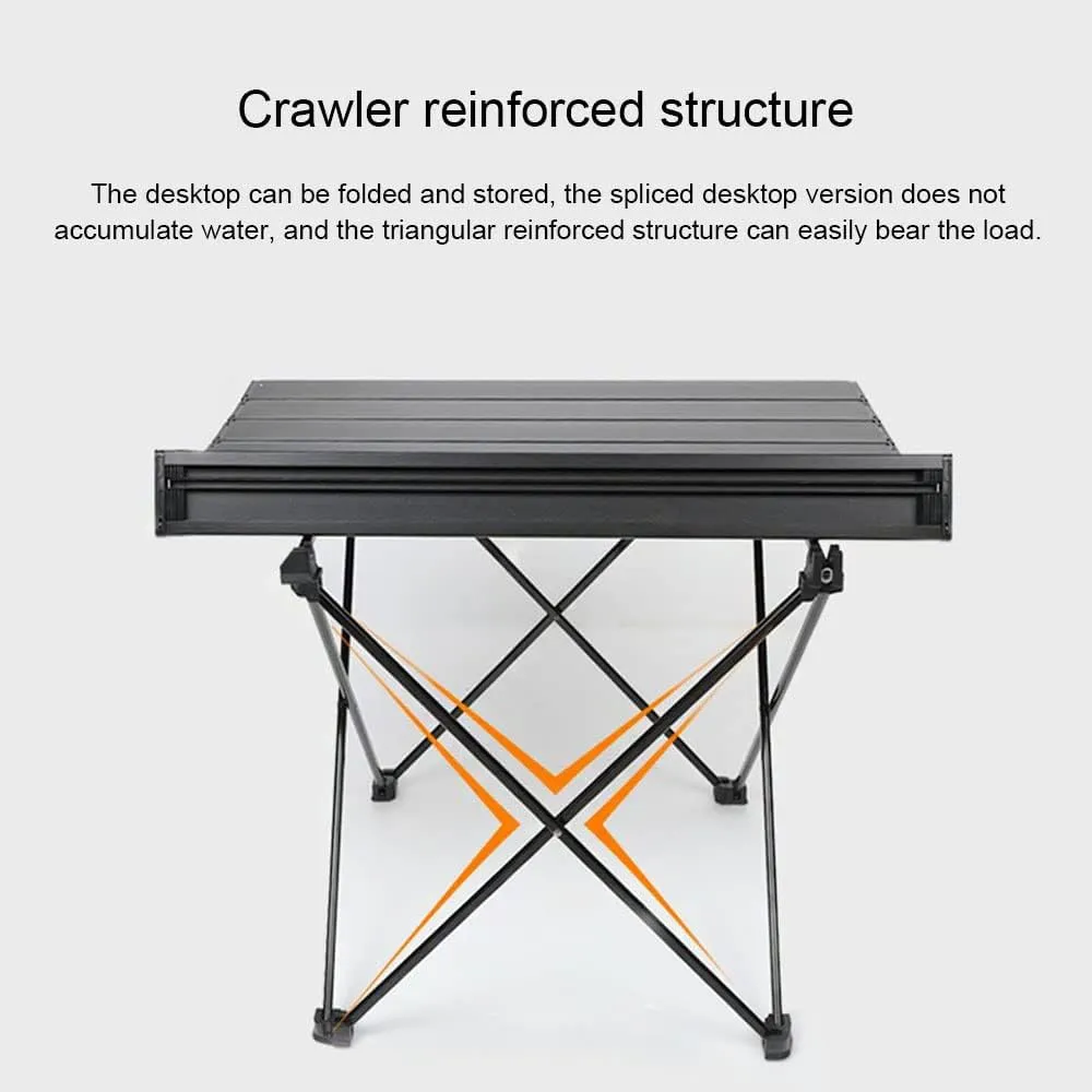 Outdoor and Chair Set, Ultra-Light Aluminum Alloy Camping Gear, Egg Roll Table, Stool Included,Suit,B