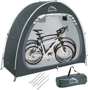 Outdoor Bike Covers Storage Shed Tent, Portable Bicycle Storage Cover, Foldable 210D PU4000 Waterproof Oxford Fabric Bike Shelter for 2-3 Bikes