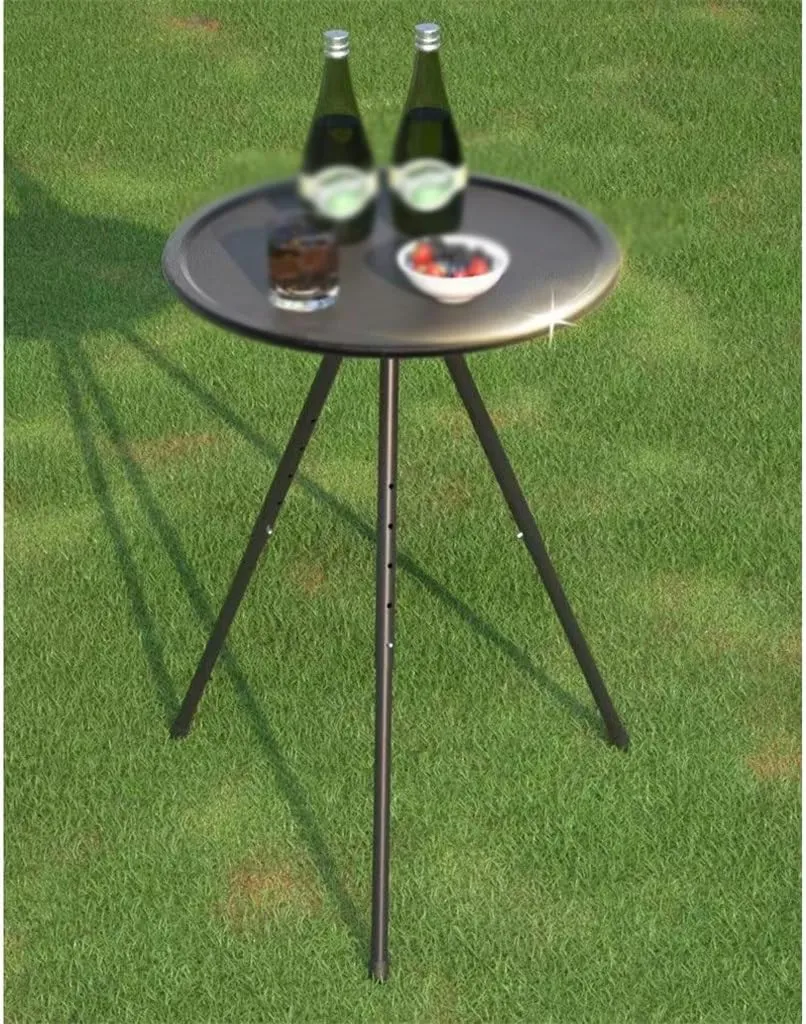 Outdoor Camping Adjustable Round Table Folding Table Convenient Table
