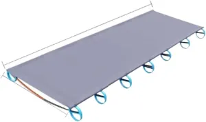 Outdoor Camping Beds Lightweight Aluminium Alloy Foldable Camping Cots Mountaineering Portable Folding Beds for Sleeping