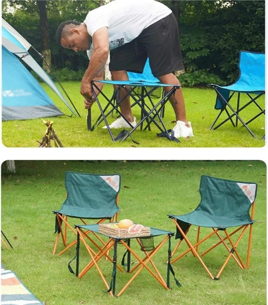Outdoor Camping Table Camping Folding Table Strengthen Load-Bearing Picnic Folding Tables Aluminum Table for Outdoor Dining Tables Camping Furniture