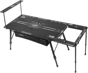 Outdoor Camping Table Wide Desktop Stable Practical Aluminum Alloy Versatile Picnic Table Folding for Hiking Courtyard Travel