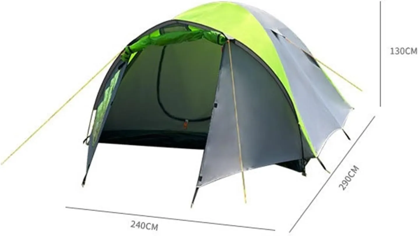 Outdoor Camping Tent Four Seasons Windproof and Rainproof Double-Layer Portable Travel Tent